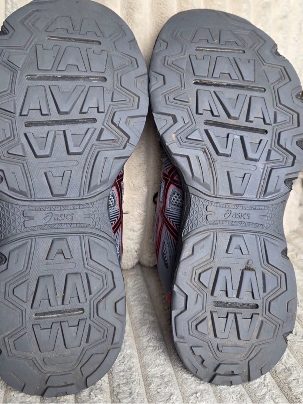ASICS Gel-Venture 8 Men's Grey Red Trail Runners Size 10 - Picture 5 of 8